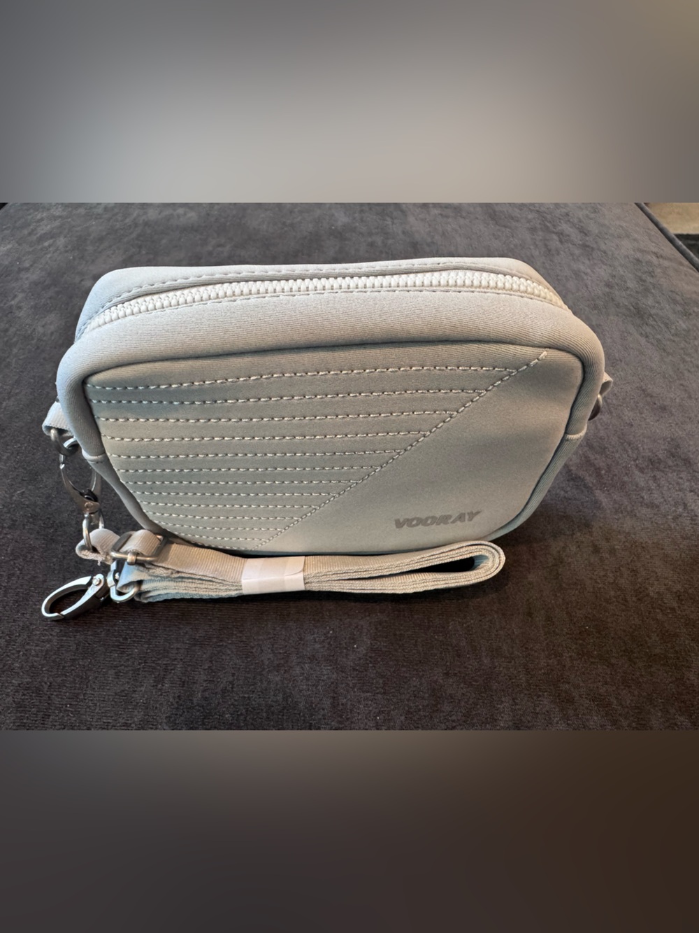 Vooray Women's Small Crossbody Bag in Light Gray - Picture 3 of 10